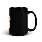 Bitcoin BTC pattern logo mug